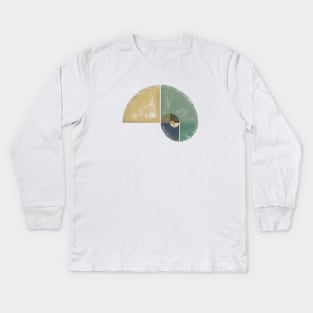 Spiral-abstract-grunge Kids Long Sleeve T-Shirt